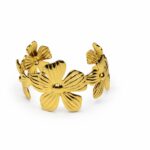 floral cuff bracelet